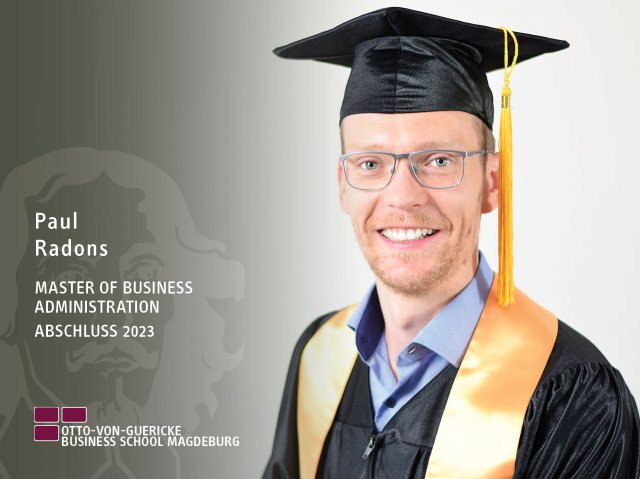 Paul Radons (MBA-Abschluss 2023)